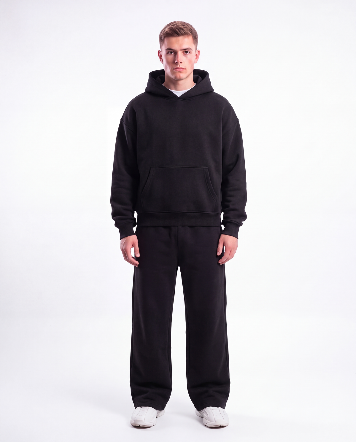 SWEAT À CAPUCHE NOIR COLECISE